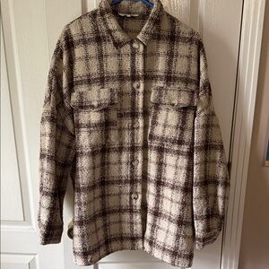 C9 Amaryllis Taupe and Chocolate shacket